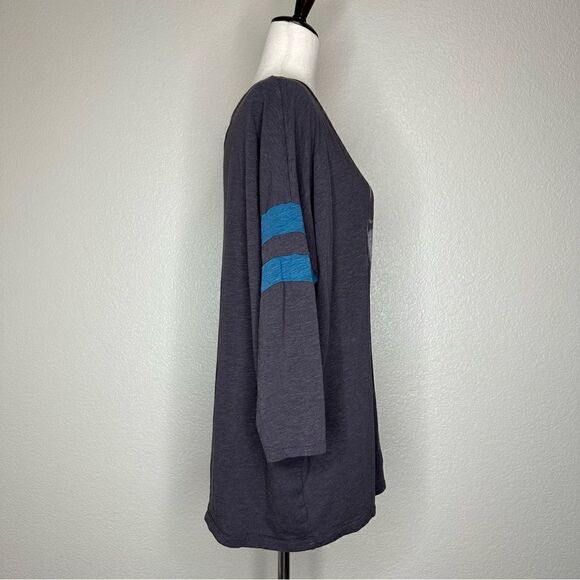 Torrid Skull Classic Fit Super Soft Slub Long Sleeves Drop Shoulder Tee - Picture 5 of 11